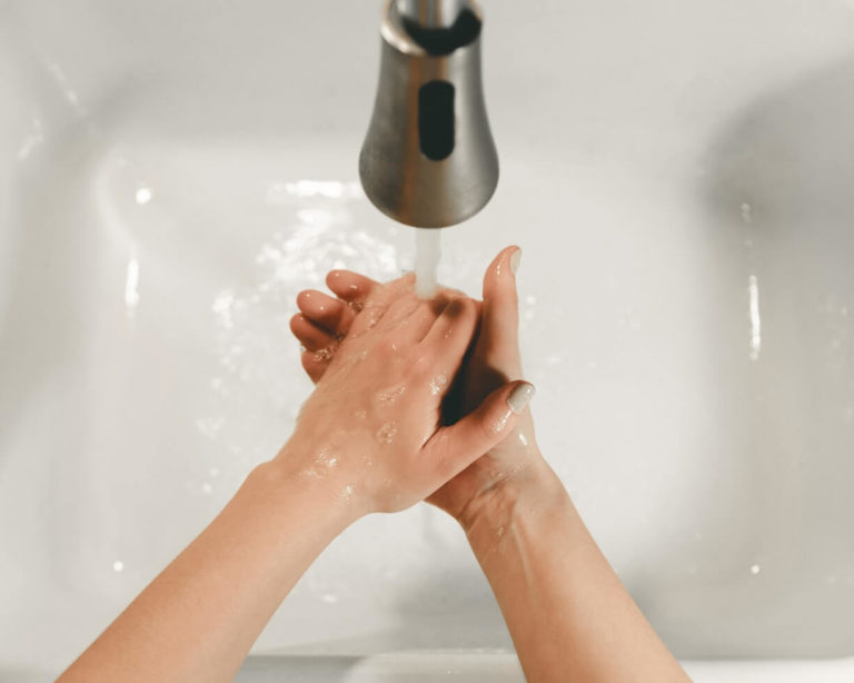 wash hands
